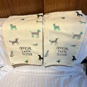 Dog Print Kitchen Towels - 2 pack towels New